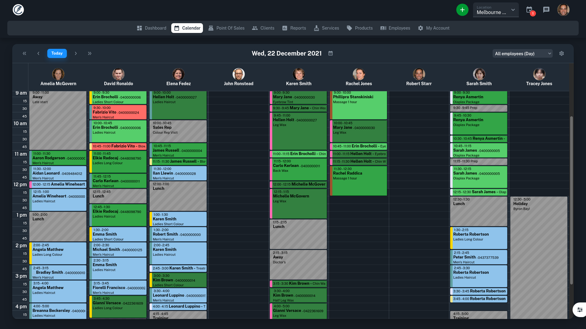 Appointments Client Diary